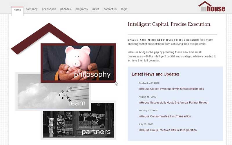 InHouse website picture